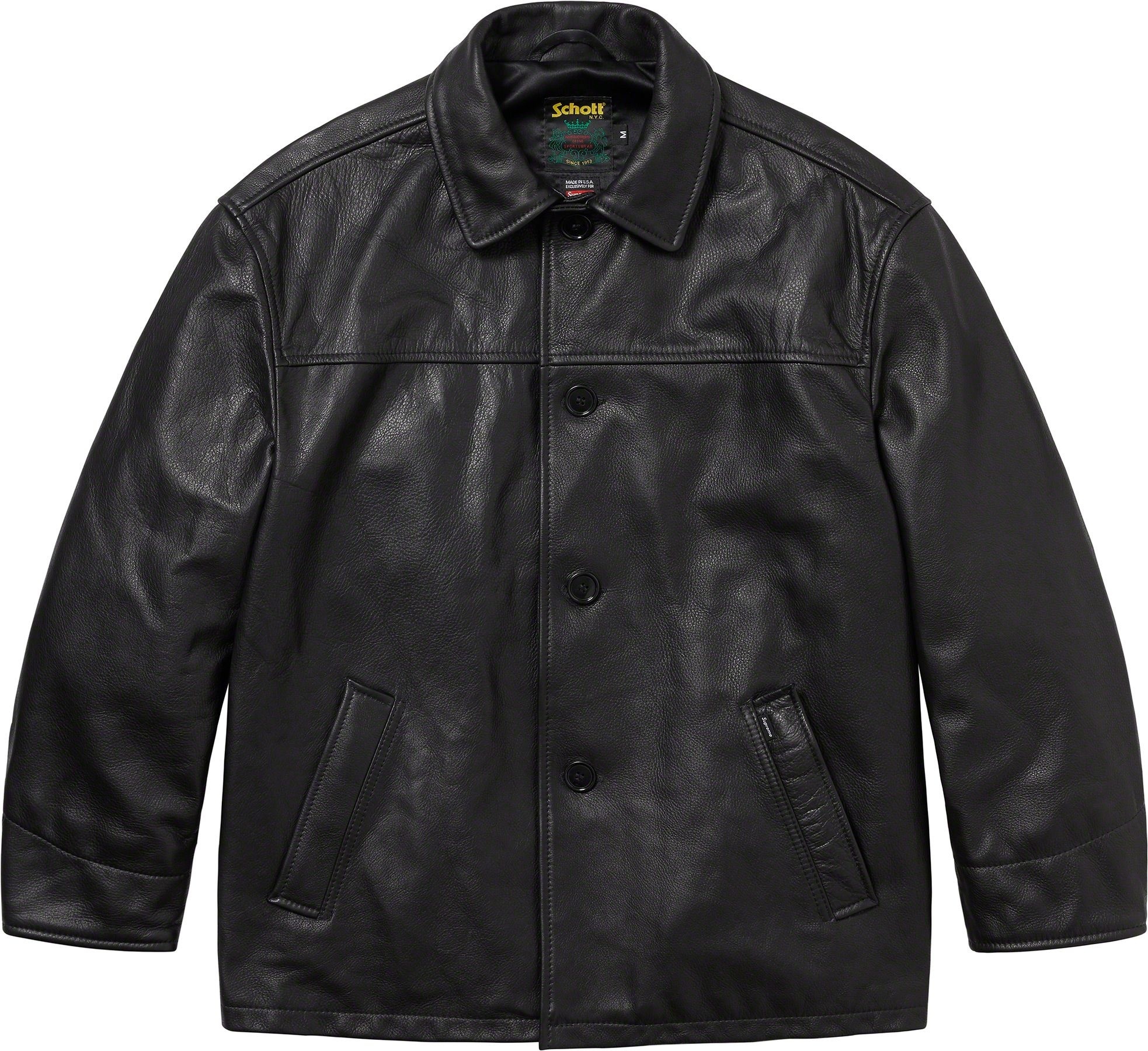 Supreme®/Schott® Leather Car Coat